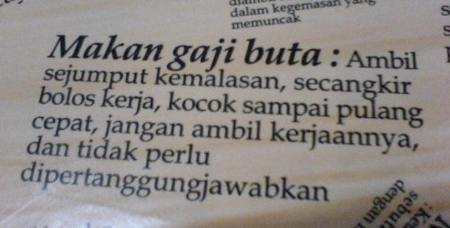 Makan Gaji Buta Karawangplus Com