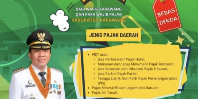 Asyik, Bapenda Karawang Gratiskan Denda untuk Beberapa Kategori Pajak