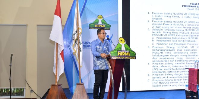 Kolaborasi HUT Karawang 392, HIPMI Sediakan Internet Gratis di Bazzar UMKM