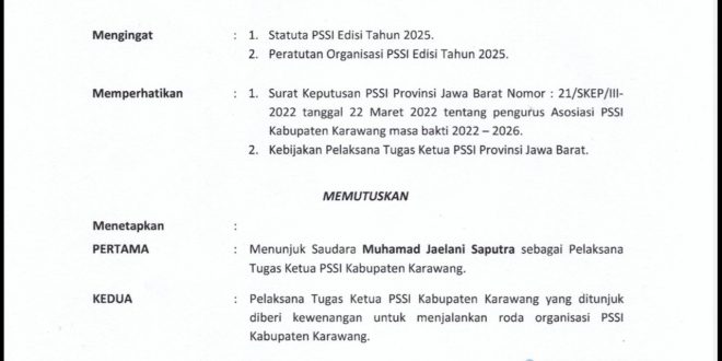 Geger Terbitnya Surat Plt PSSI Karawang, 35 Anggota Klub Protes
